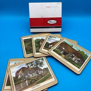 Pimpernel Traditional Collection De Luxe Finish Set of 6 Mats English Cottages